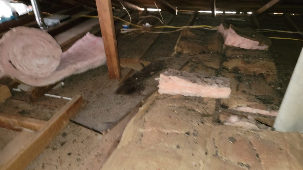 7 Warning Signs Your Attic Needs New Insulation (Maryland Homeowners Guide) old deteriorated, attic insulation inspection — batt insulation maryland