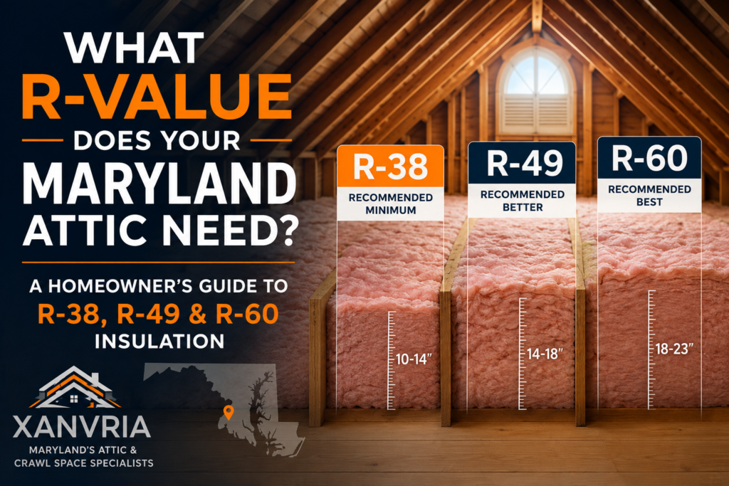 What R-Value Does Your Maryland Attic Need? xanvria insulation r value guide for maryland attics